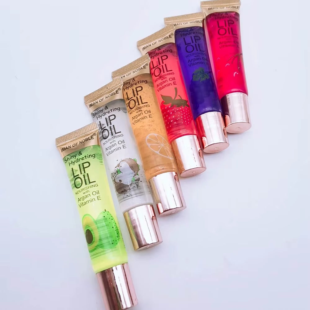 6Pcs Fruity Flavor Hydrating Moisturizing Lip Gloss
