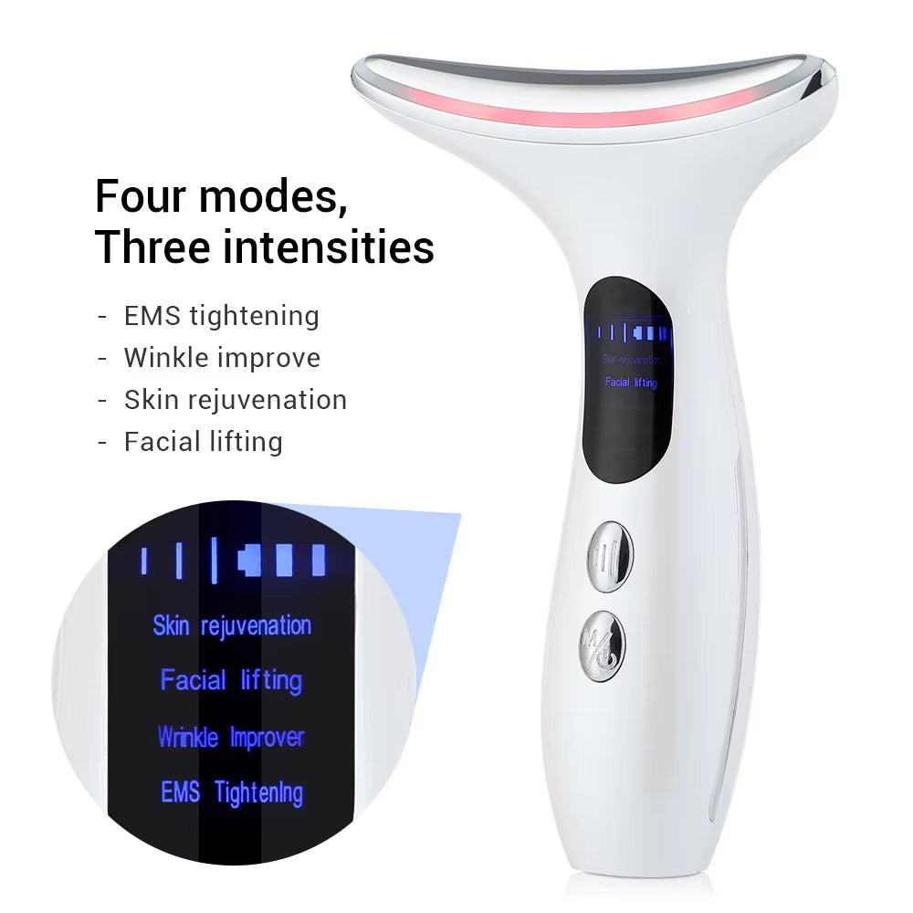 Sonic Face & Neck Lifting Device Firming, Anti-Wrinkle, and Double Chin Reducer