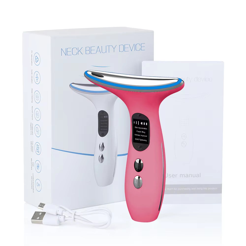 Sonic Face & Neck Lifting Device Firming, Anti-Wrinkle, and Double Chin Reducer