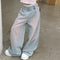 2025 New Korean Style Girls' Loose Wide Leg Jeans, Trendy Straight Leg Pants for Kids (120-170cm)