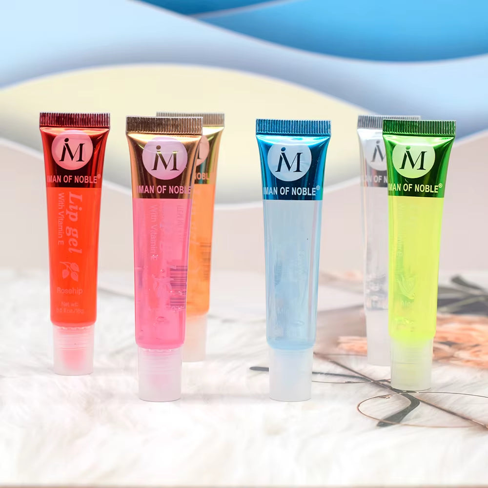 6Pcs Fruity Flavor Hydrating Moisturizing Lip Gloss 