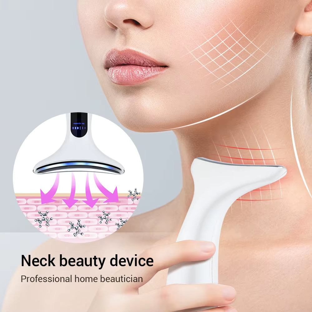 Sonic Face & Neck Lifting Device Firming, Anti-Wrinkle, and Double Chin Reducer