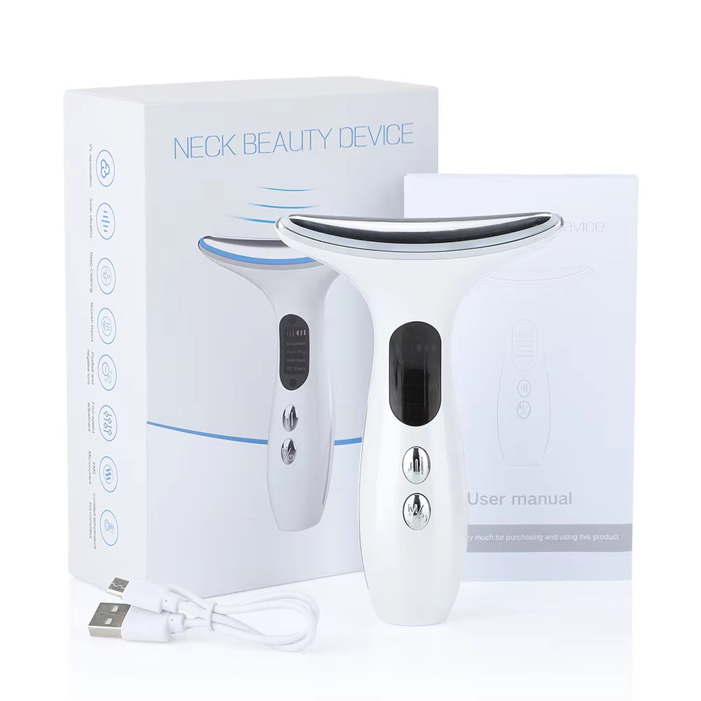 Sonic Face & Neck Lifting Device Firming, Anti-Wrinkle, and Double Chin Reducer